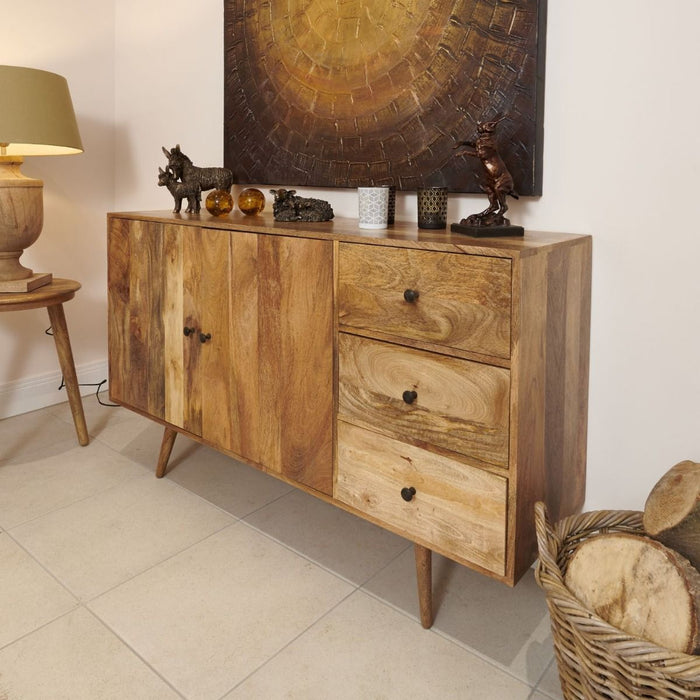Light Retro Chic 150cm Sideboard - In Stock