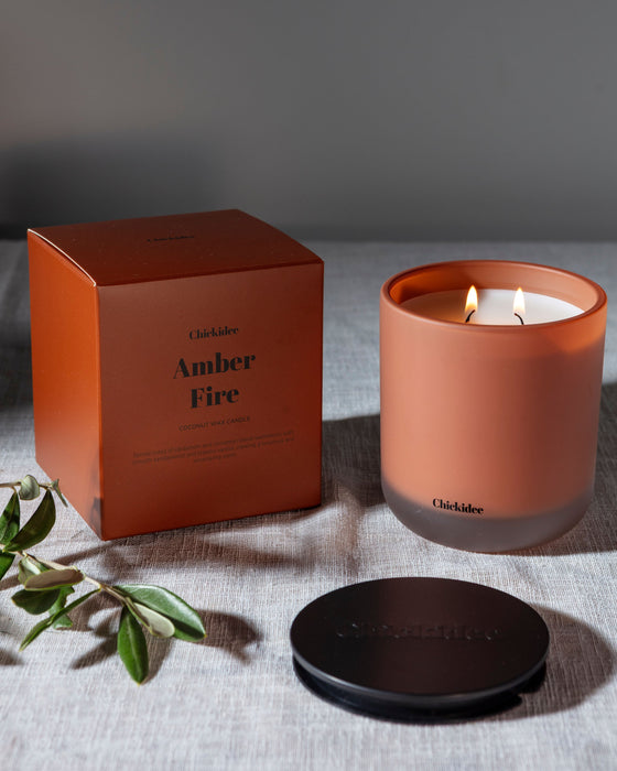 Amber Fire Core Candle