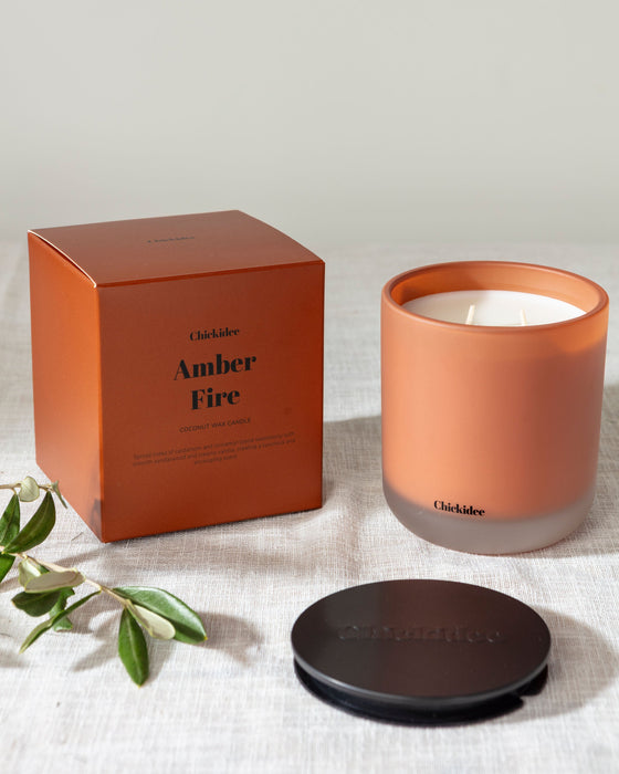Amber Fire Core Candle