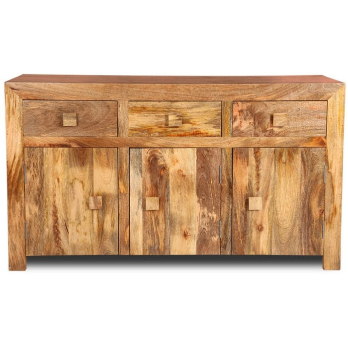 Light Dakota 140cm 3 Cupboard Sideboard - In Stock