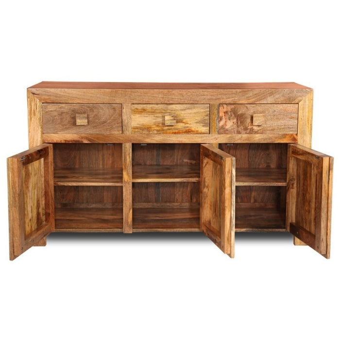 Light Dakota 140cm 3 Cupboard Sideboard - In Stock