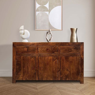 Acre & Artisan Premium 140cm 3 Cupboard Sideboard
