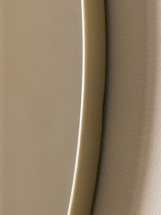 Champagne Round Mirror