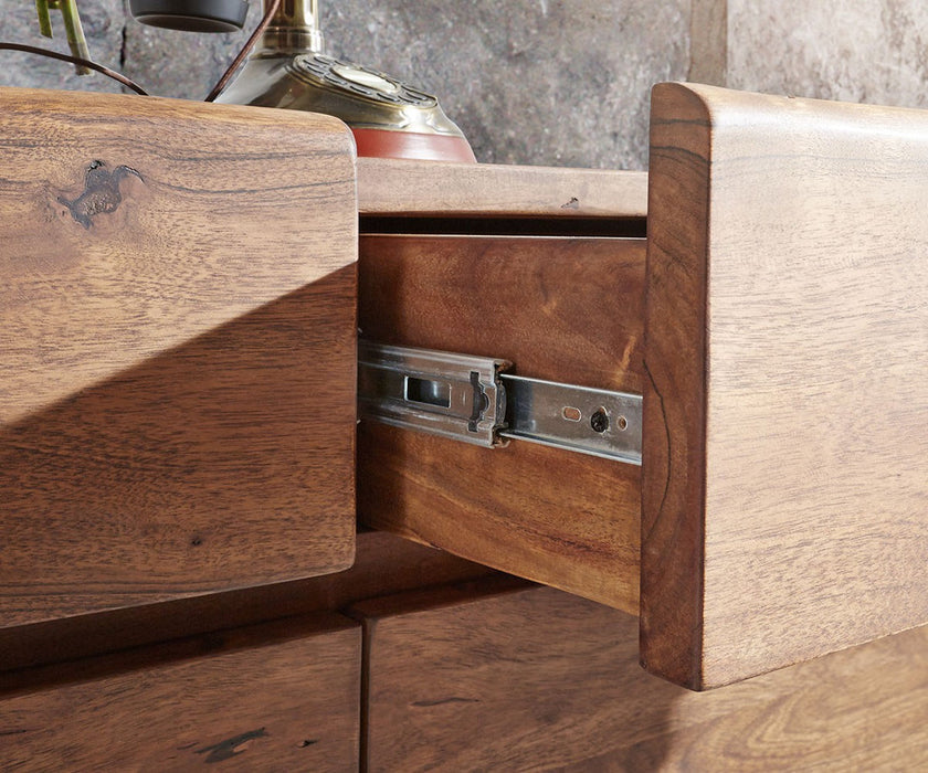 Sideboard Olympus Classic Live-Edge 147cm 3 Doors Acacia Wood Brown