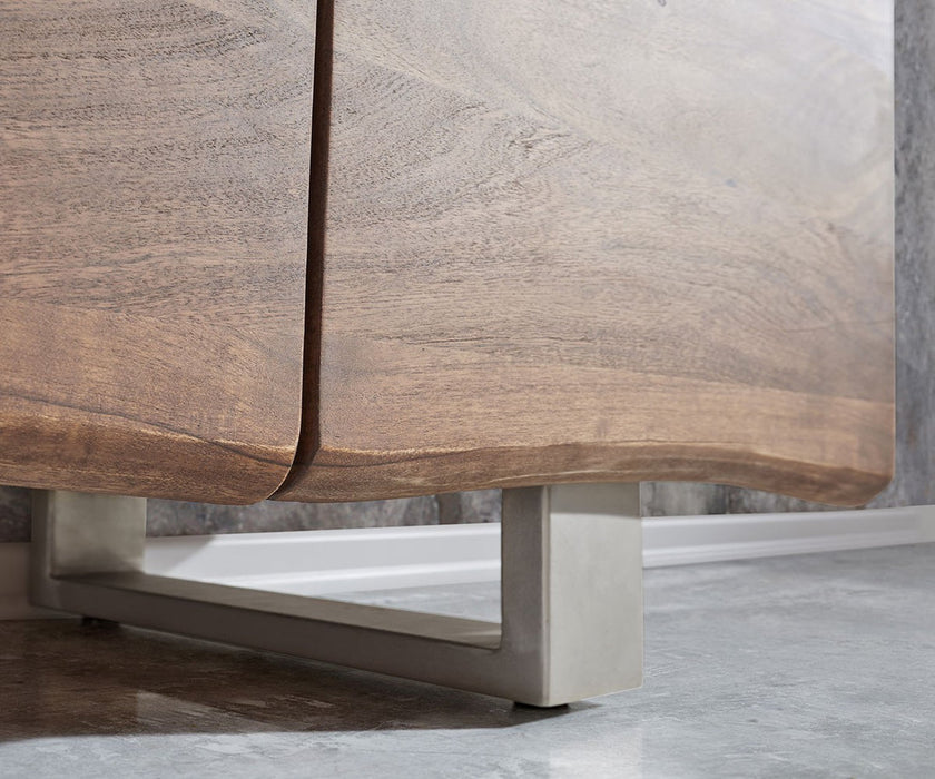 Sideboard Olympus Classic Live-Edge 147cm 3 Doors Acacia Wood Brown