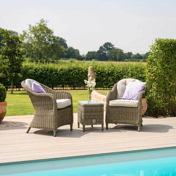 Winchester 3 Piece Rattan Bistro Set