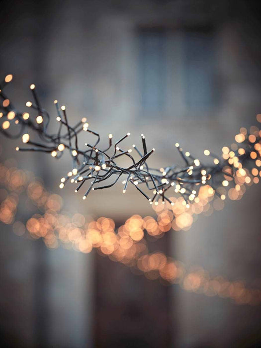Indoor Outdoor Twinkle Cluster Lights - Green