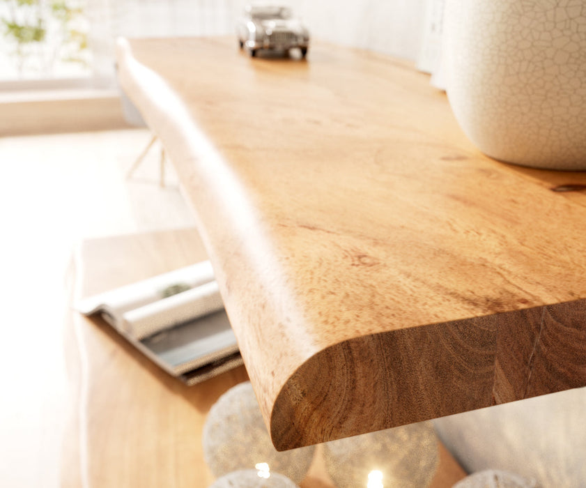 Wall Shelf Olympus Live-Edge 100cm Acacia Wood Natural