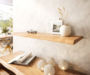 Wall Shelf Olympus Live-Edge 100cm Acacia Wood Natural