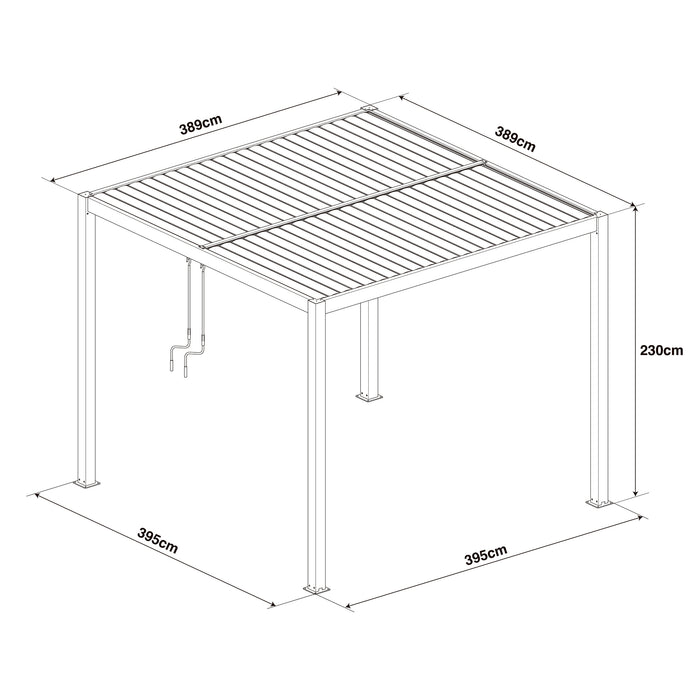 Maze 4M x 4M Como Pergola