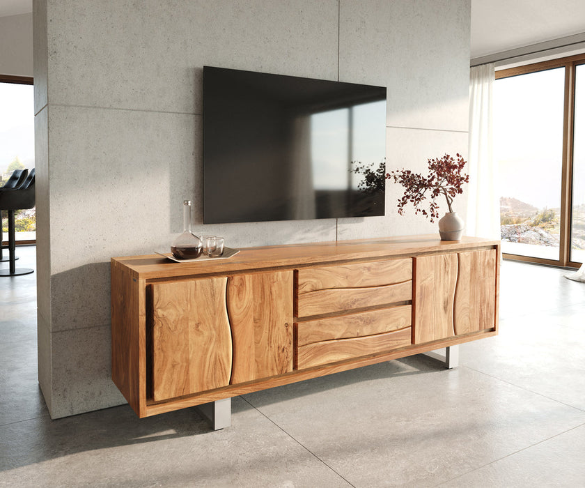 TV Stand Olympus Live-Edge 200cm Acacia Wood Natural