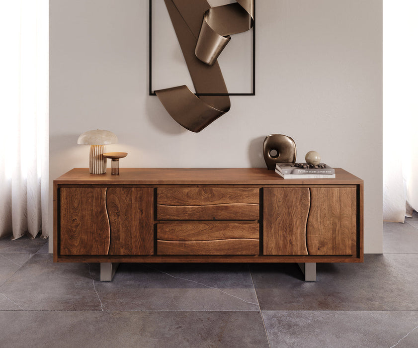 TV Stand Olympus Live-Edge 200cm Acacia Wood Brown