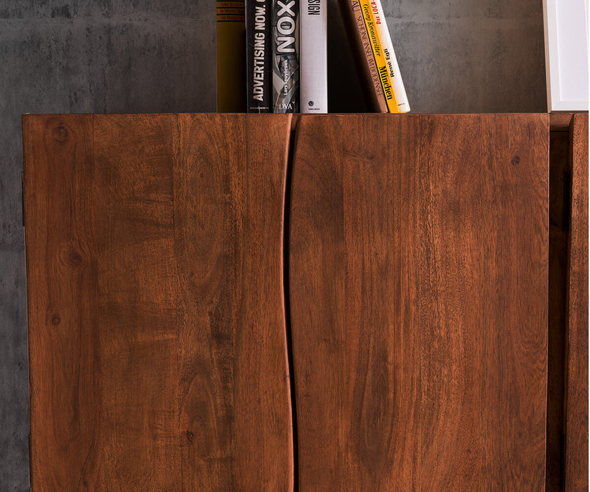 Sideboard Olympus Classic Live-Edge 220cm 6 Doors Acacia Wood Brown