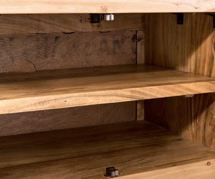 TV Stand Olympus Classic Live-Edge 220cm Acacia Wood Natural