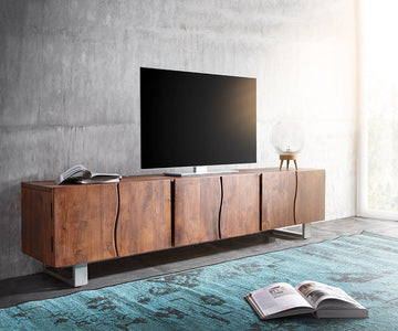 TV Stand Olympus Classic Live-Edge 220cm Acacia Wood Brown