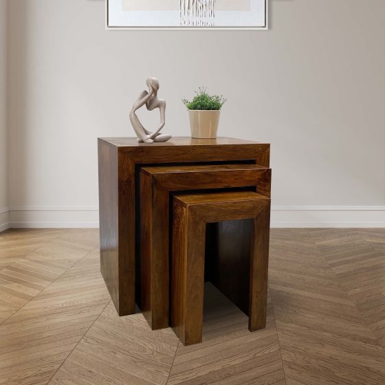 Acre & Artisan Solid Wood Chunky Nest