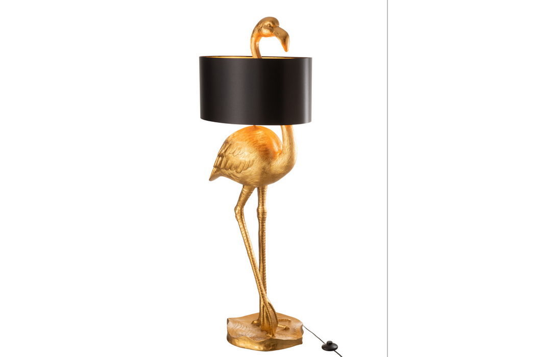 Floor Lamp Flamingo 139cm Gold Black