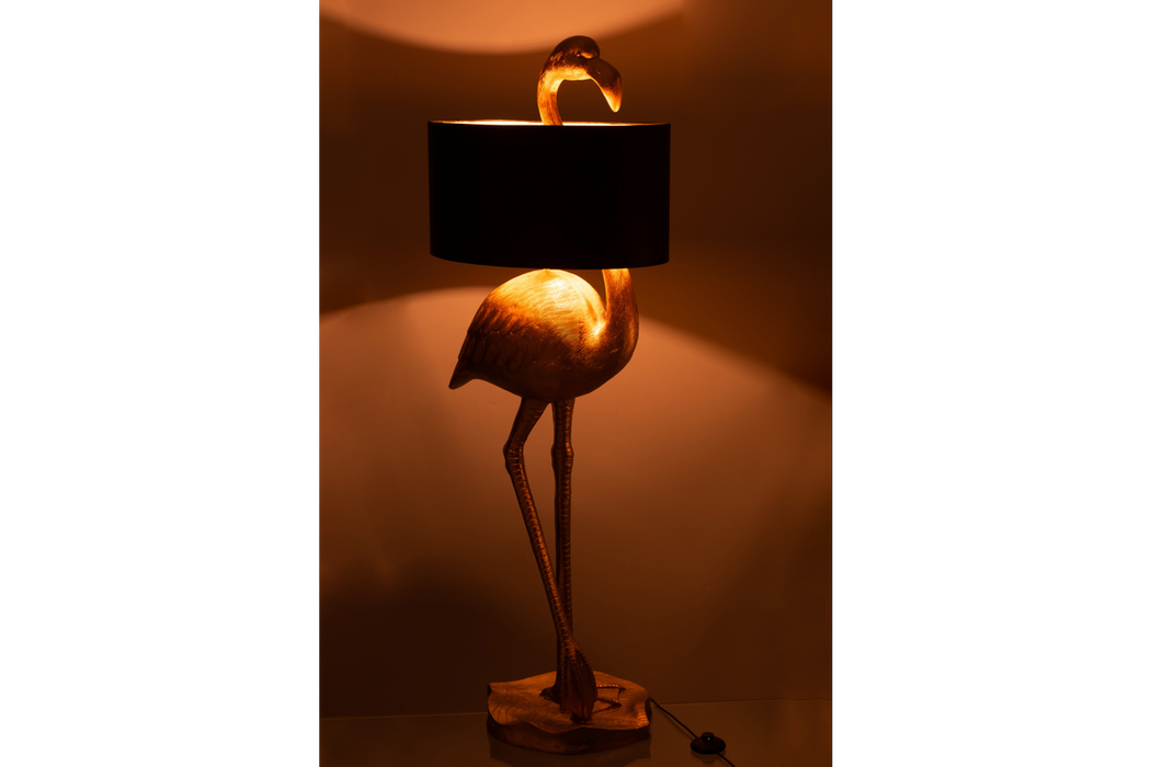Floor Lamp Flamingo 139cm Gold Black
