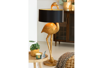 Floor Lamp Flamingo 139cm Gold Black