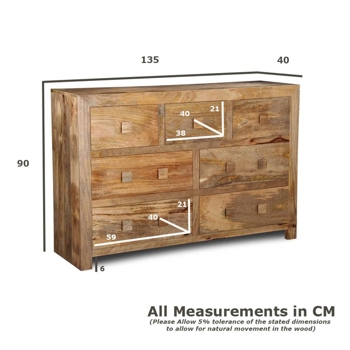 Dakota 135cm Drawers - In stock