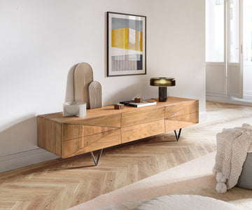 TV Stand Wyatt 175cm Acacia Wood Natural
