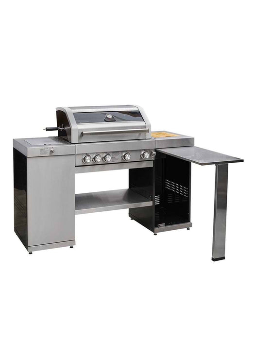 Gourmet Gas & Charcoal Stainless Steel BBQ - Pro Island