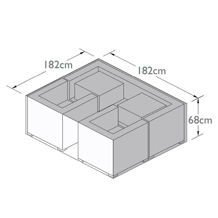 Maze 3 Seat Sofa Set Garden Furniture Cover