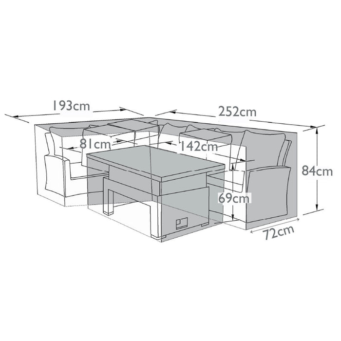 Large Corner Dining Rising Set - Garden Furniture Cover