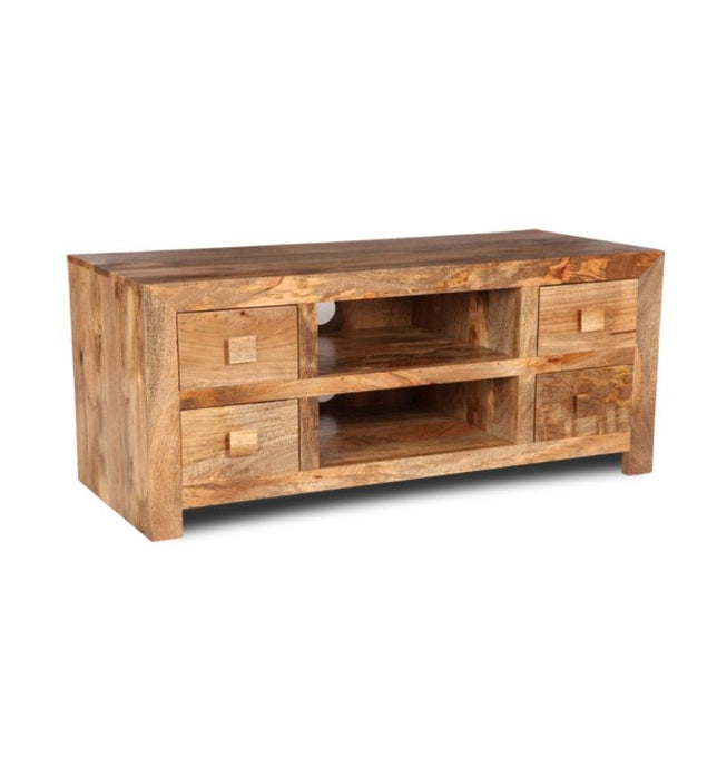 Light Dakota 115cm 4 Drawer Media Unit - In stock