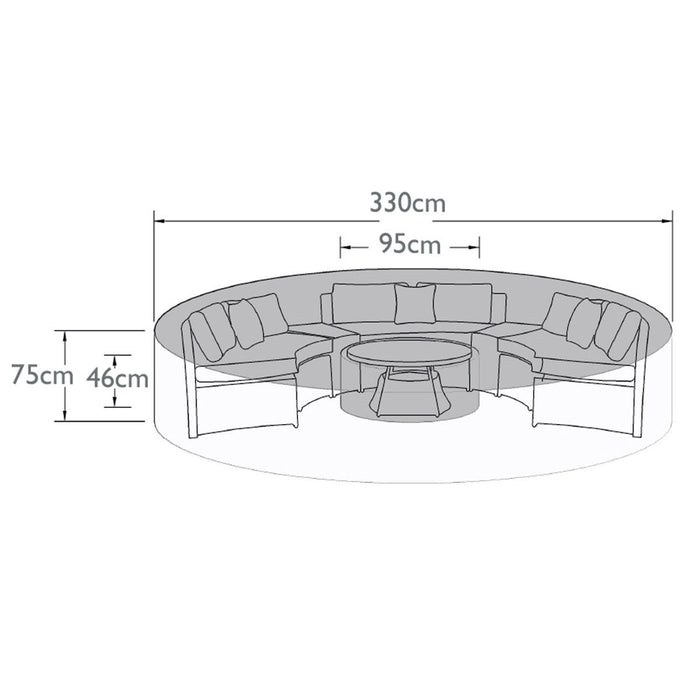 Half Moon Set - Garden Furniture Cover