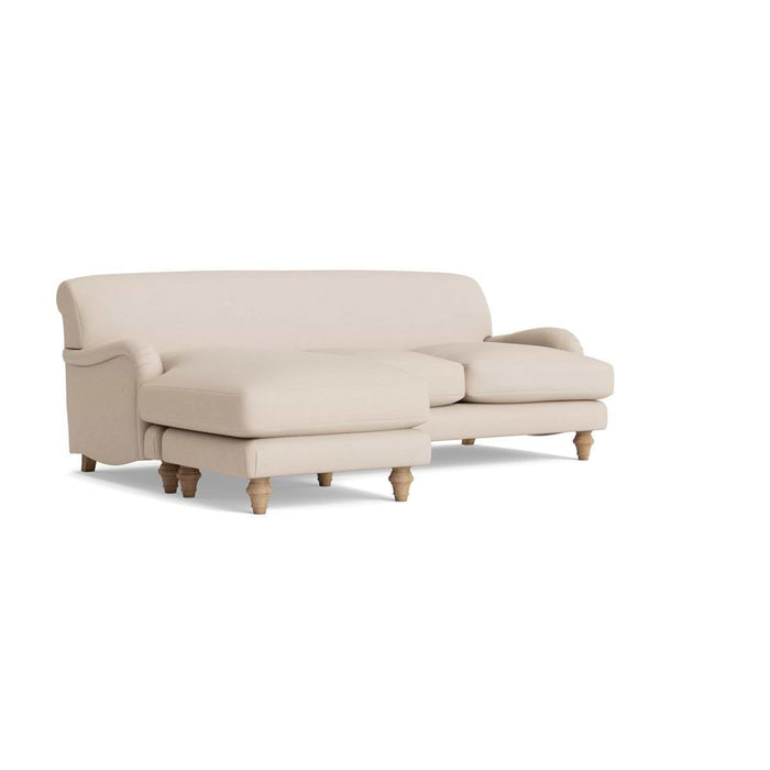Reine Chaise Left Hand Facing Sofa â€“ Oat Cotton Linen