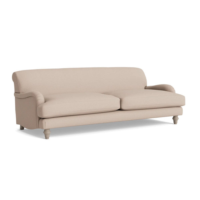 Reine Three Seater Sofa Taupe Cotton linen