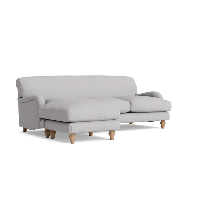 Reine Chaise Left Hand Facing Sofa â€“ Smoke Cotton Linen