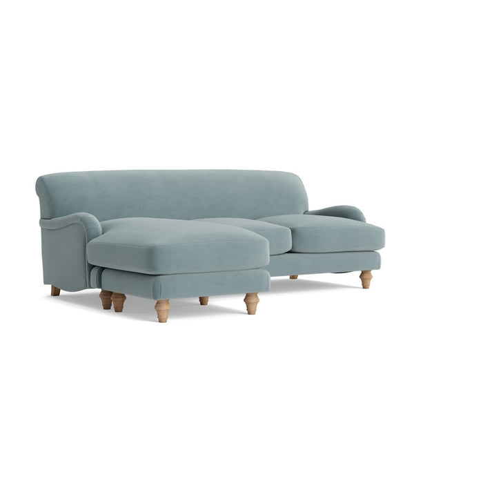 Reine Chaise Left Hand Facing Sofa â€“ Mineral Velvet