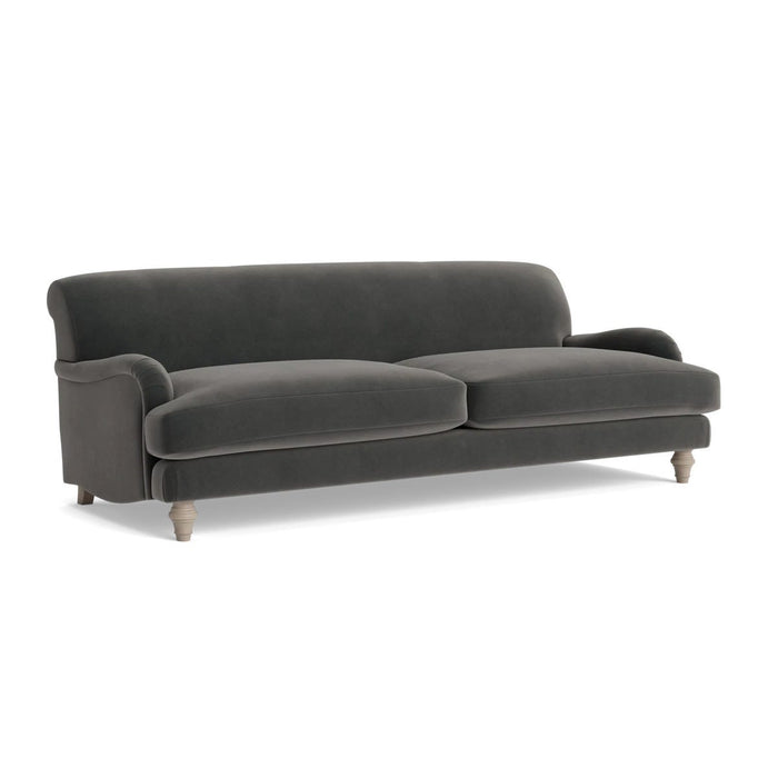 Reine Three Seater Sofa Charcoal Velvet