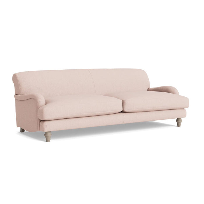 Reine Three Seater Sofa â€“ Soft Blush Herringbone