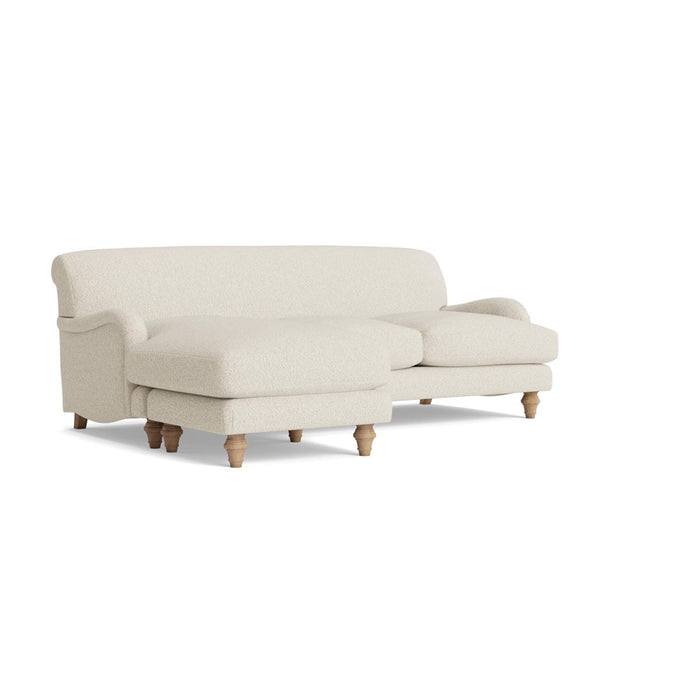 Reine Chaise Left Hand Facing Sofa â€“ Natural Boucle