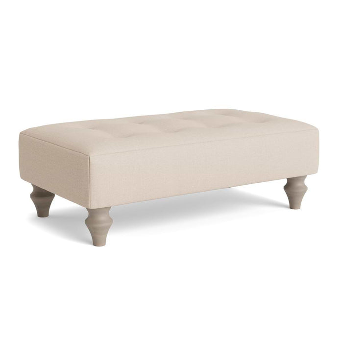 Visby Ottoman â€“ Oat Cotton Linen