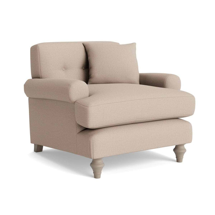 Visby Armchair Taupe Cotton linen