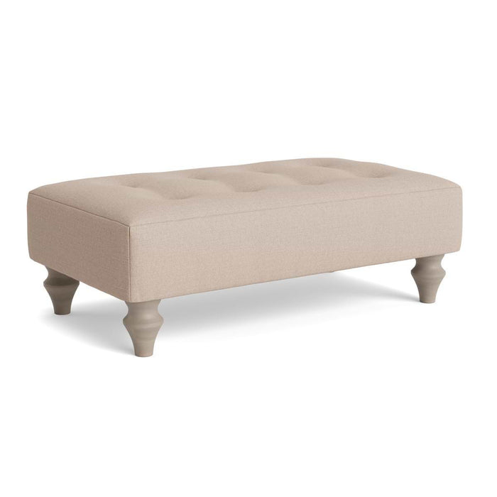 Visby Ottoman â€“ Taupe Cotton linen