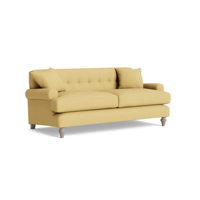 Visby Two Seater Sofa â€“ Ochre Cotton Linen
