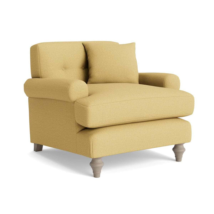 Visby Armchair Ochre Cotton Linen