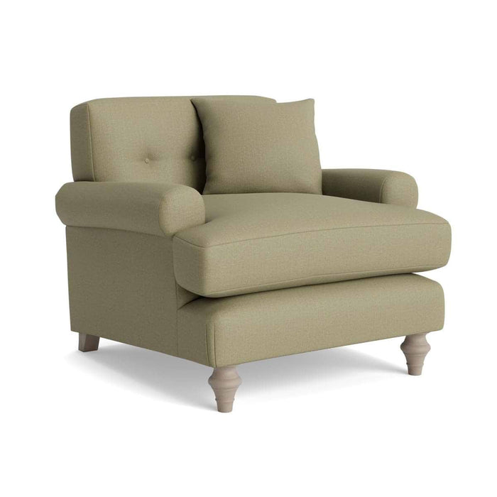 Visby Armchair Vintage Olive Cotton Linen