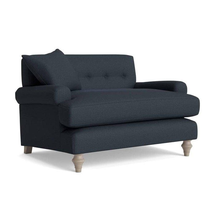 Visby Loveseat - Nordic Blue Cotton Linen
