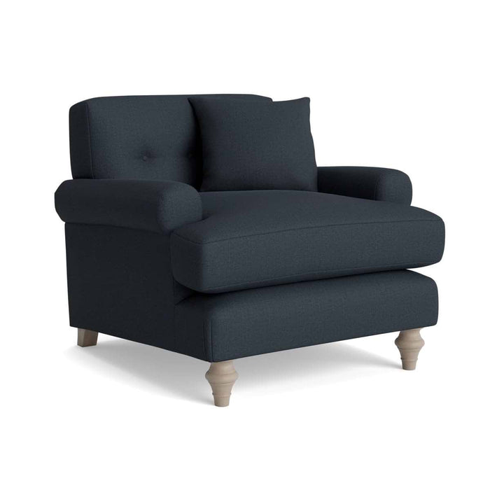 Visby Armchair - Nordic Blue Cotton Linen
