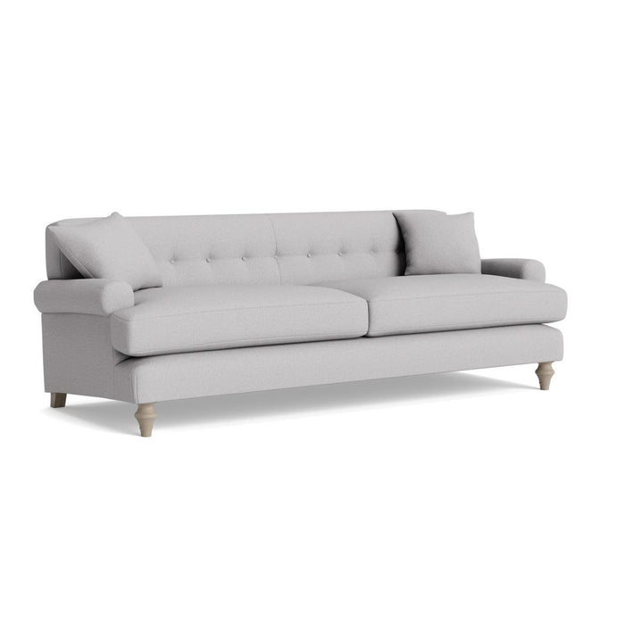 Visby Three Seater Sofa Smoke Cotton Linen