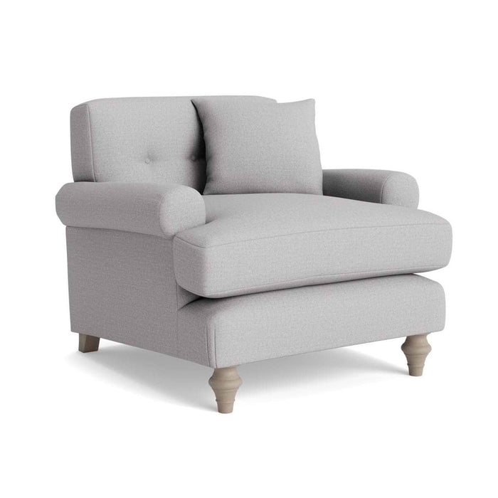 Visby Armchair â€“ Smoke Cotton Linen