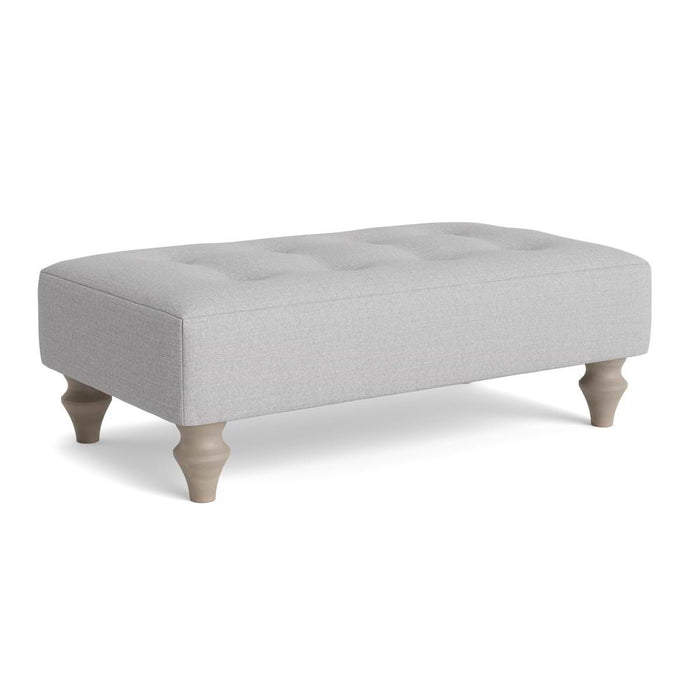 Visby Ottoman Smoke Cotton Linen