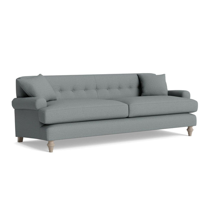 Visby Three Seater Sofa â€“ Pewter Cotton Linen