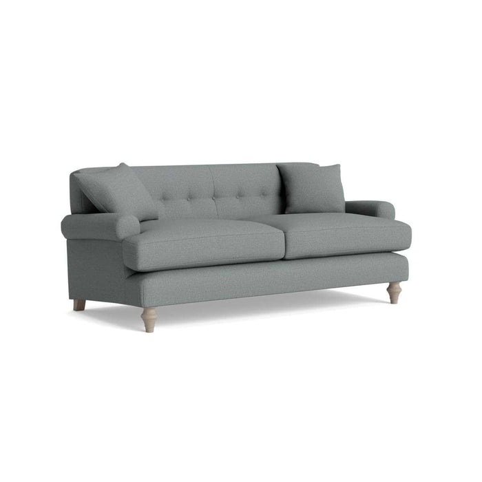 Visby Two Seater Sofa Pewter Cotton Linen